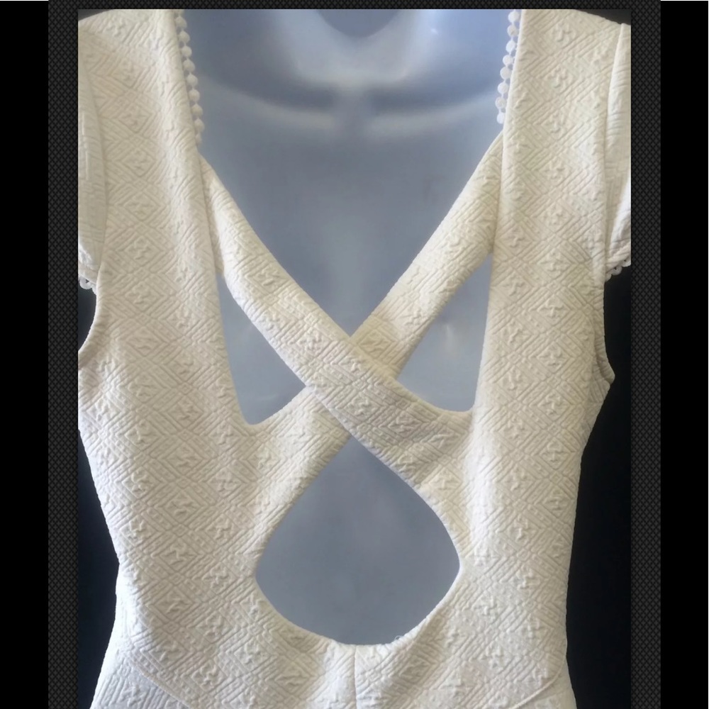 FREE PEOPLE Jacquard Criss Cross Ivory Pom Pom - Picture 6 of 8